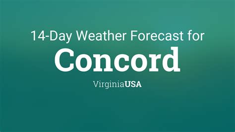 Concord weather forecast - Winter temperatures will be above normal, as will be precipitation and snowfall. The coldest periods will arrive in late December and early and mid-February, ...
